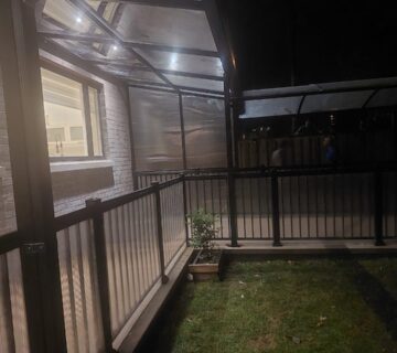 glass balcony in toronto