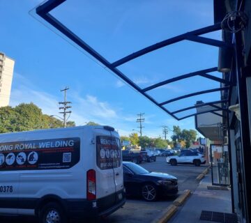 commercial canopy installation