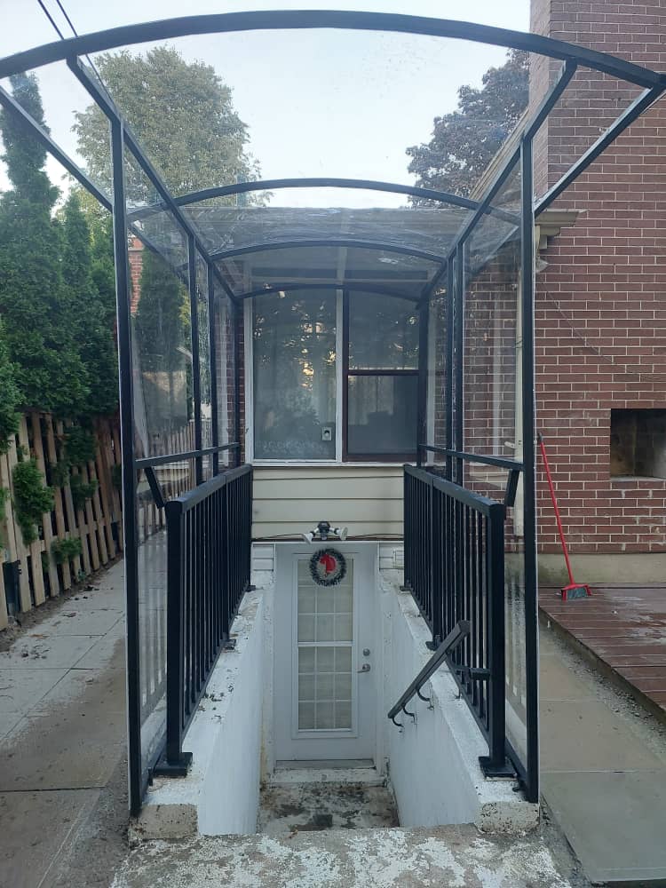 Basement Entrance Canopy Project in Toronto